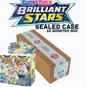 Pokemon Sword & Shield Brilliant Stars Booster Box Case (6 stk)