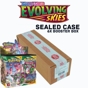 Pokemon Sword & Shield Evolving Skies Booster Box Case (6 stk)