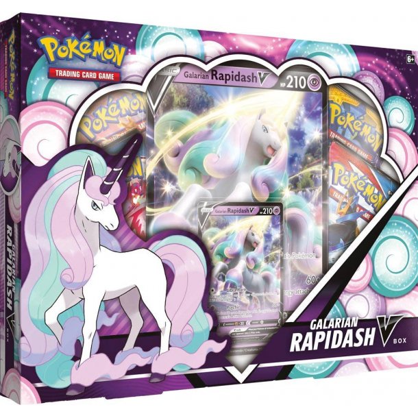 Pokemon Sword &amp; Shield Galarian Rapidash V Box