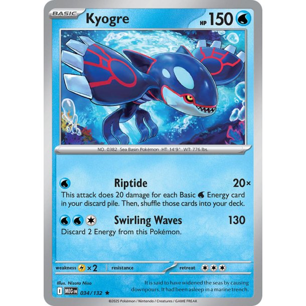 Kyogre 034/132