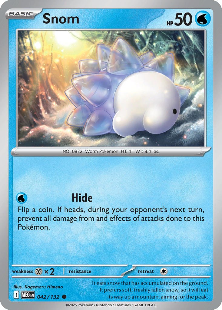 Snom 042/132 - Pokémon TCG: Mega Evolution - Singles - Pokemon Plaza