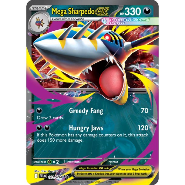 Mega Sharpedo ex 061/094