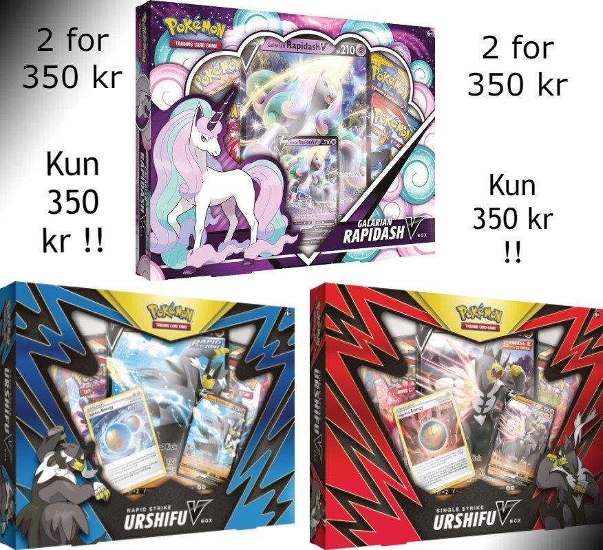 Super Duper Double Bundle Urshifu og Rapidash V Box - Tins og ...