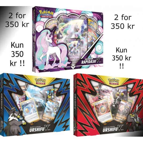 Super Duper Double Bundle Urshifu og Rapidash V Box 